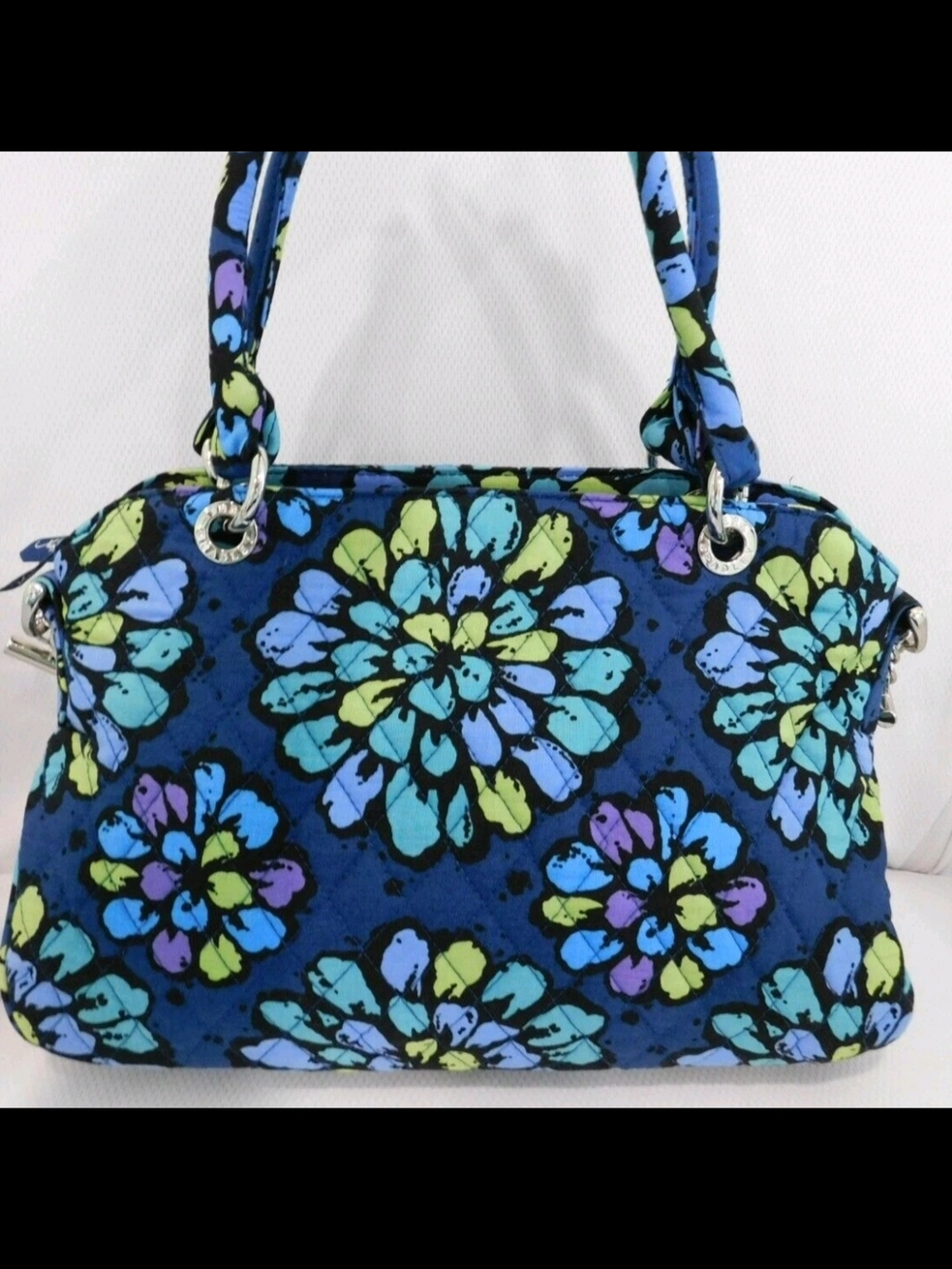 Vera Bradley Quilted Floral Shoulder Bag Wuth Matching Coin Purse